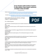 Prentice Halls Federal Taxation 2016 Individuals 29th Edition Pope Test Bank 1