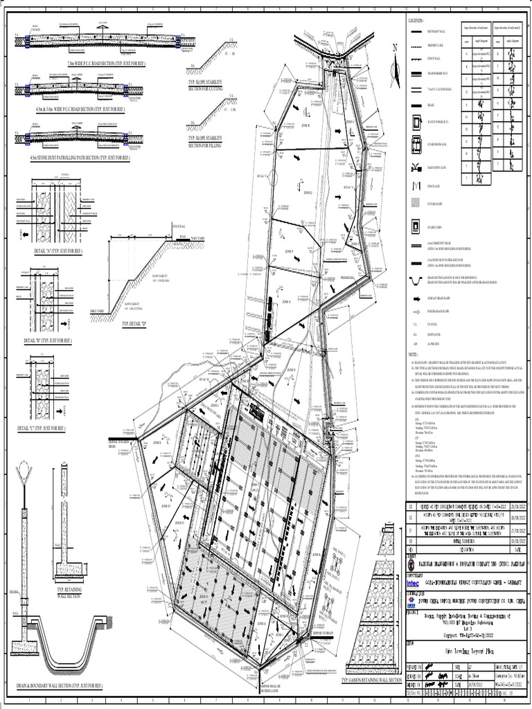 Site Leveling Layout Plan With Change Zone (28092023) Layout1 PDF