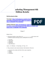 Global Marketing Management 6th Edition Kotabe Test Bank 1