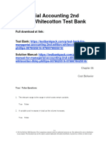 Managerial Accounting 2nd Edition Whitecotton Test Bank 1
