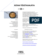 Hideg Azsiai Tesztasalata Recept