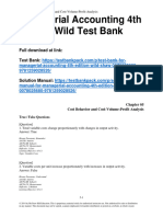 Managerial Accounting 4th Edition Wild Test Bank 1