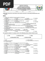 MAPEH 8 First Periodical Test