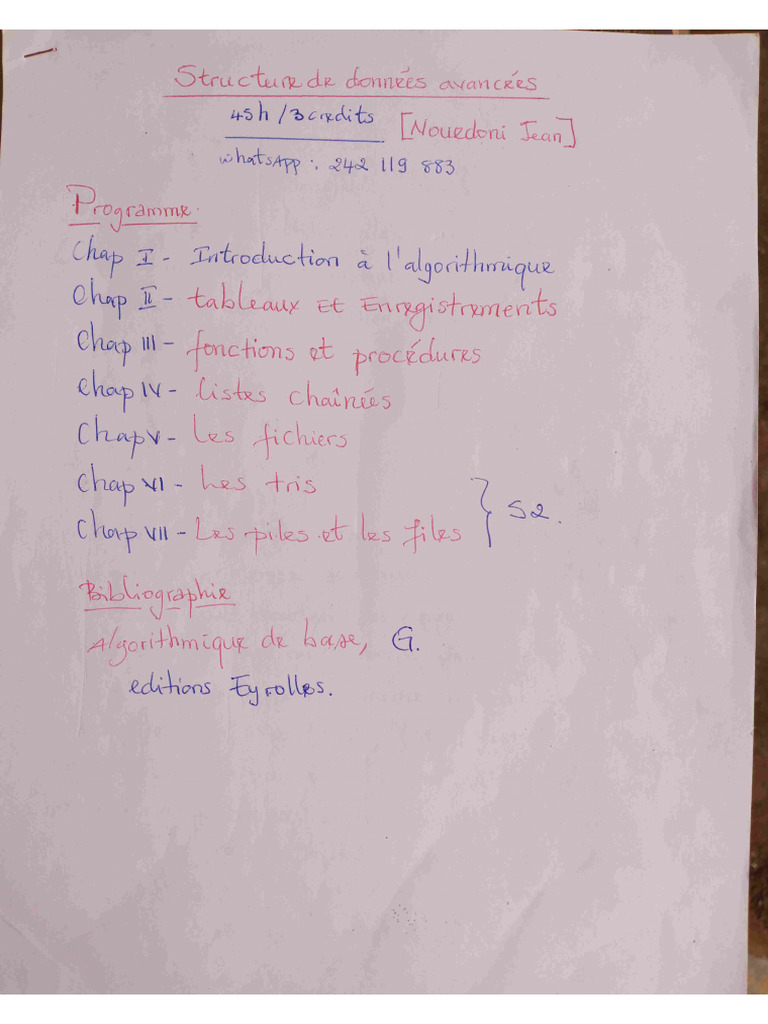 Structures de données en algorithmique | PDF | Fichier informatique ...
