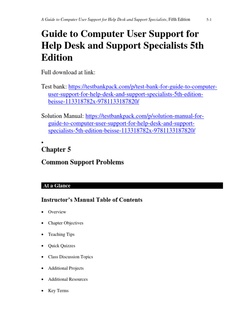 Common Tasks For Computer User Support Specialists