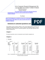 Solution Manual For Corporate Financial Management 5th Edition by Glen Arnold ISBN 0273758837 9780273758839