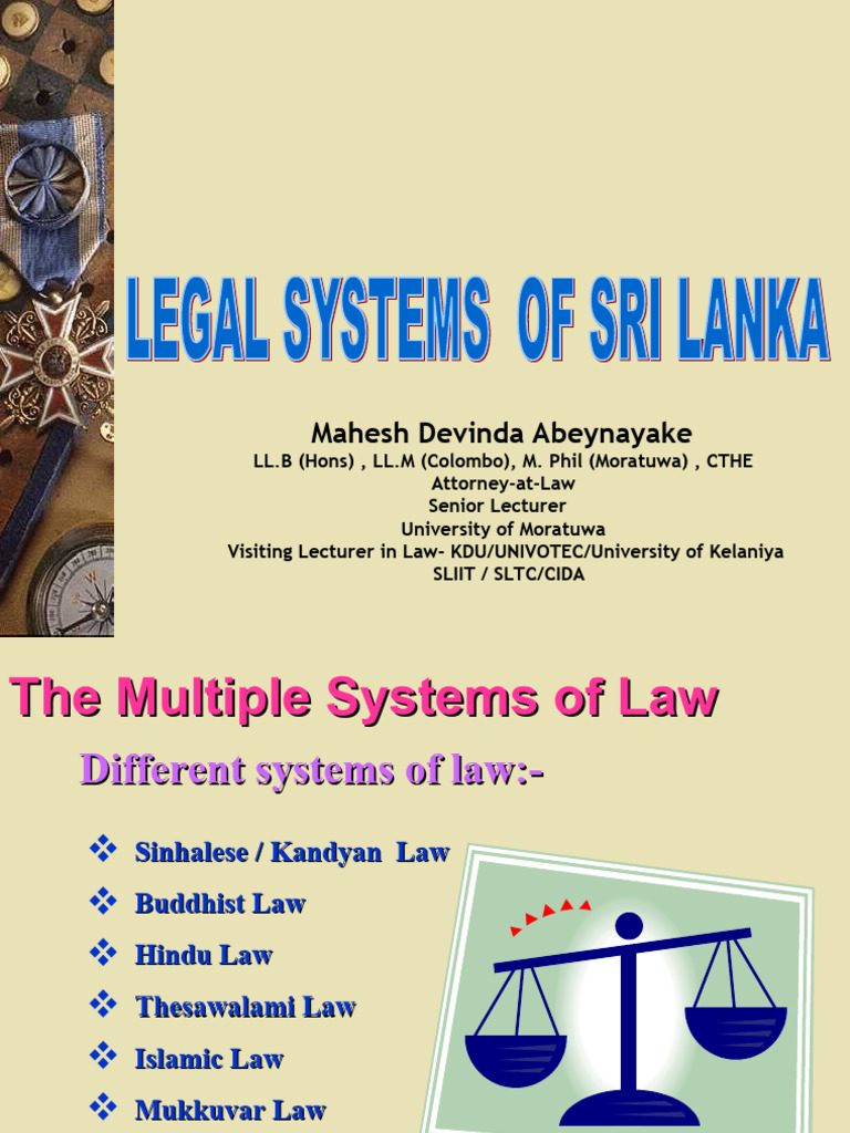 Legal Systems 3Different Legal Systems PDF