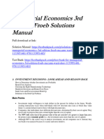 Managerial Economics 3rd Edition Froeb Solutions Manual 1