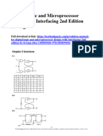 Digital Logic and Microprocessor Design With Interfacing 2nd Edition Hwang Solutions Manual 1