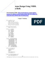 Digital Systems Design Using VHDL 3rd Edition Roth Solutions Manual 1