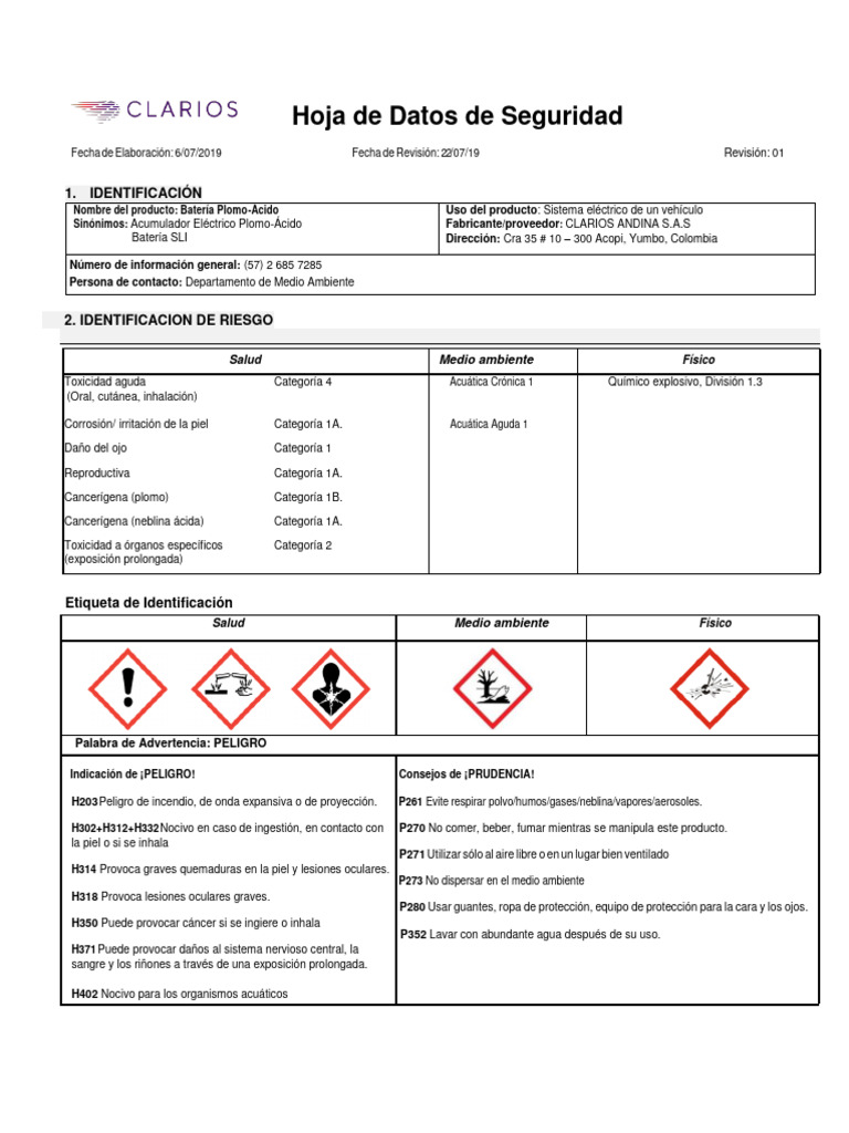 Bat-4d MSDS | PDF
