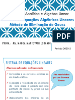 Slides - Sistemas Lineares e Método de Eliminação de Gauss