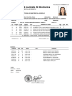 Universidad Nacional de Educacion: Ficha de Matricula 2023-Ii