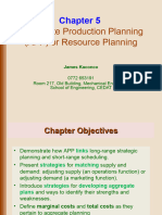 Chapter 5 Aggregate Planning
