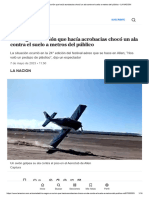 Río Negro - Un Avión Que Hacía Acrobacias Chocó Un Ala Contra El Suelo A Metros Del Público - LA NACION