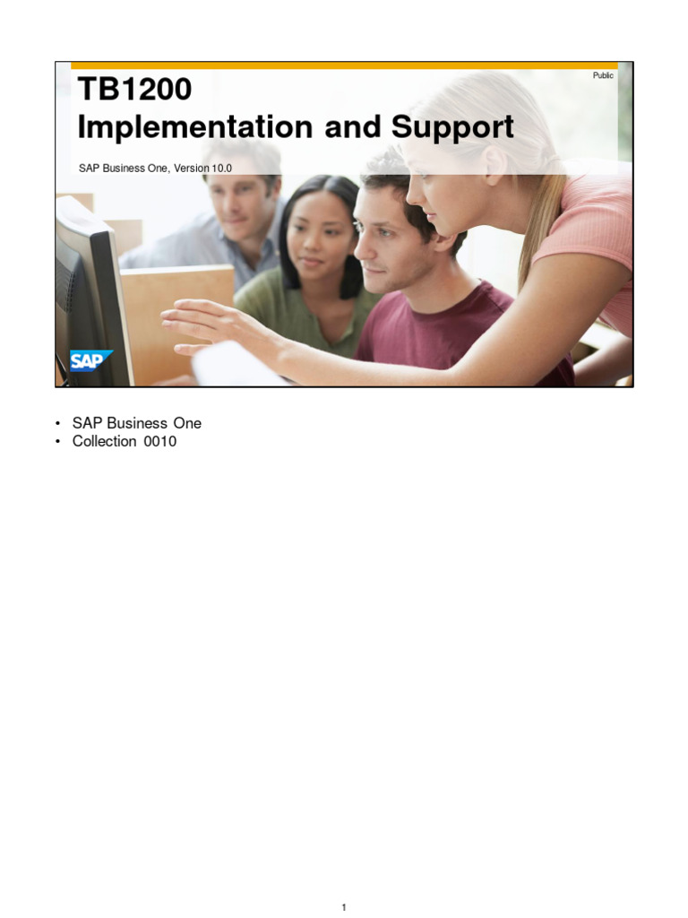SAP Business One Implementation Guide | PDF | Business Process ...
