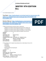 Biochemistry 9th Edition Campbell Test Bank 1