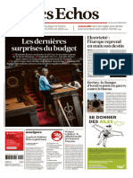 Journal Les Echos Du Jeudi 19 Octobre 2023