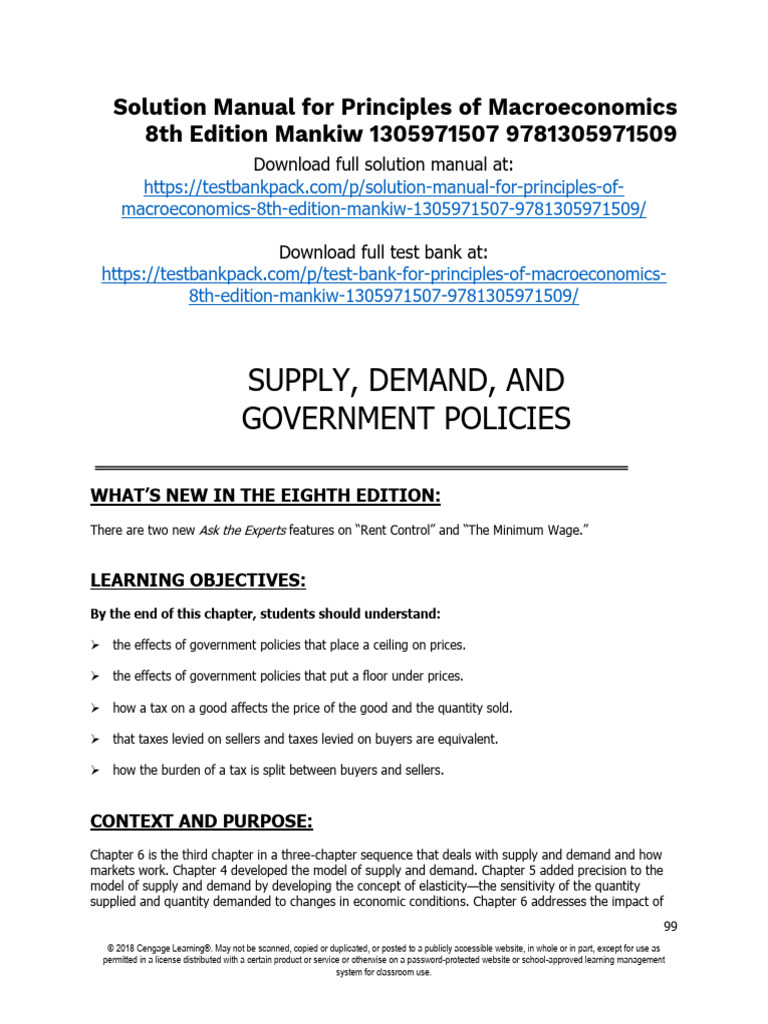 Principles Of Macroeconomics 8th Edition Mankiw Solutions Manual 1