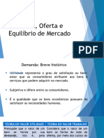 Aula 3 - Demanda, Oferta e Equilíbrio de Mercado I