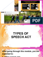 Types of Sppech Act