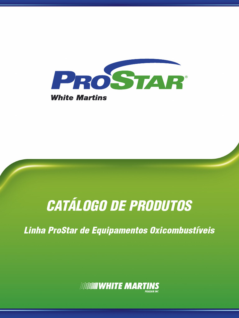 Catálogo ProStar - Regualdores de gás | PDF | Válvula | Oxigênio