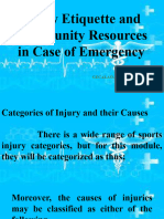 Categories of Injury