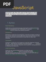 JavaScript Notes