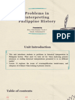 Problems in Interpreting Philippine History Final