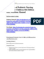 Principles of Pediatric Nursing Caring For Children 6th Edition Ball Solutions Manual 1