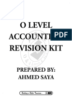 O LEVEL Accounts Reference Guide