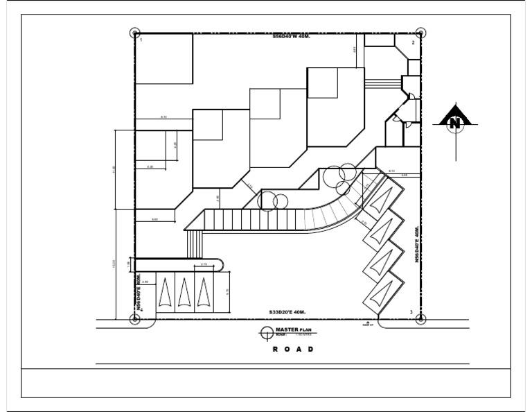 Master Plan with Scale and Coordinates | PDF