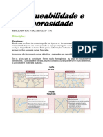 Permeabilidade e Porosidade