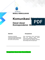 Modul 8 Kombis 2021 Dasar-Dasar Korespondensi