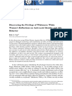 Journal of Social Issues - 2012 - Case - Discovering The Privilege of Whiteness White Women S Reflections On Anti Racist