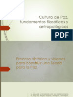 Cultura de Paz, Fundamentos Filosóficos y Antropológicos