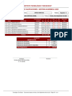 Instituto Tecnológico "Don Bosco" Boletín de Calificaciones - Gestion Académica I-2023