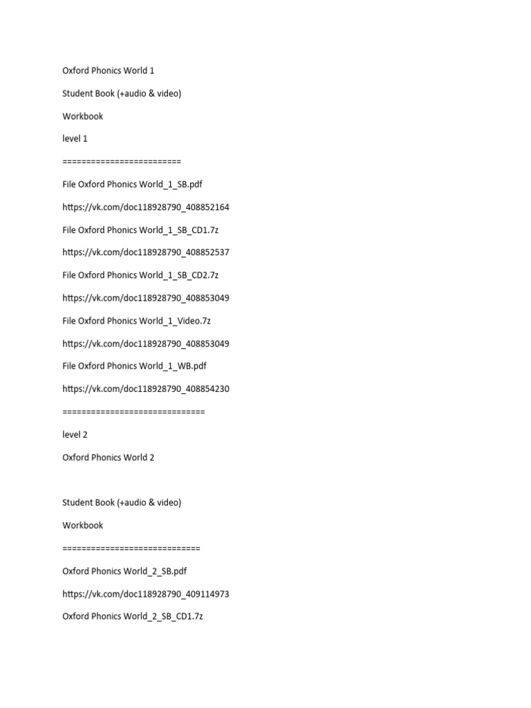 Oxford Phonics Pdf