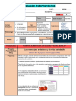 1° PLANEACIÓN TRIMESTRE I - Los Mensajes Artísticos y La Vida Saludable