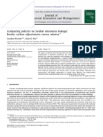 Comparing policiestocombatemissionsleakage