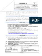 Procedimiento Acceso A Áreas Seguras de Almacenamiento de Información V2