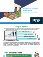 Group-3, Topic-1, Adolescent Nutrition and Growth