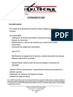 Cotizacion Trabajos en Cerrejon