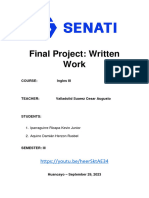 Final Project - English III - SENATI