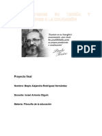 Pablo Freire Su Teoria y Aportaciones A La Educacion