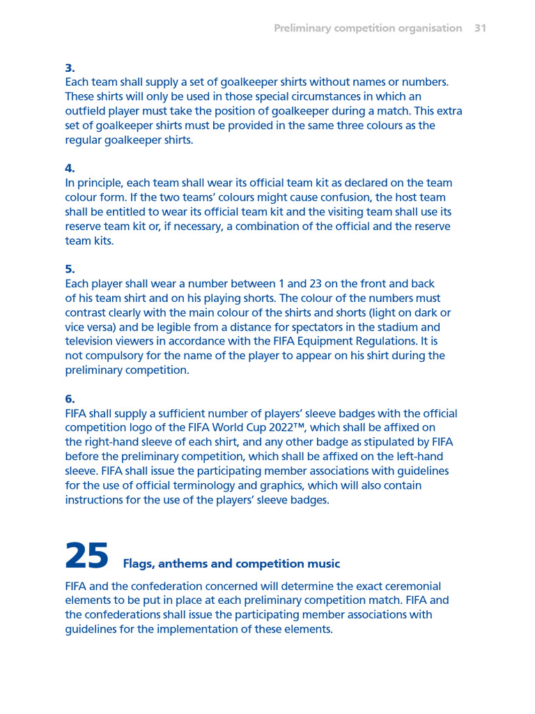 Fifa Regulation 33 | PDF