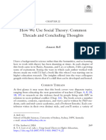 How We Use Social Theory Common Threads and Conclu