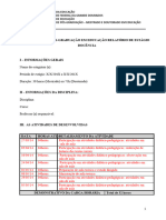 Modelo de Relatório de Estágio de Docência