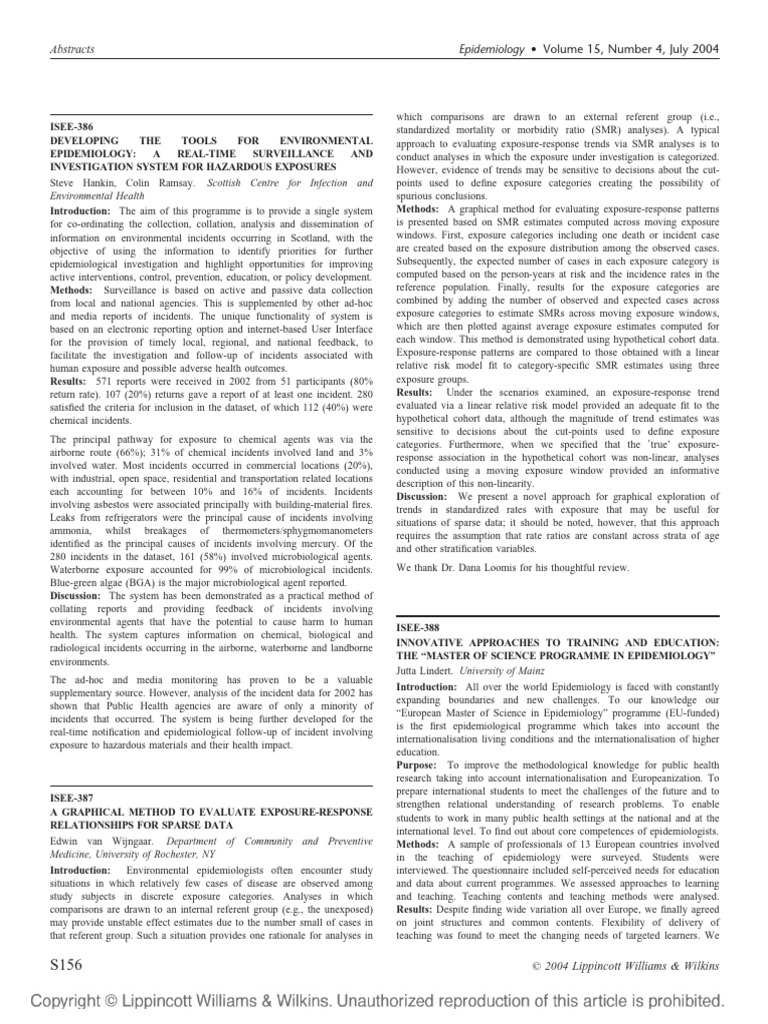 National environmental health indicators pdf