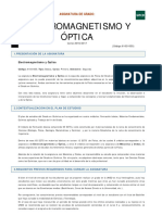 Electromagnetismo y Óptica